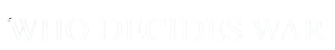 WHO DECIDES WAR logo